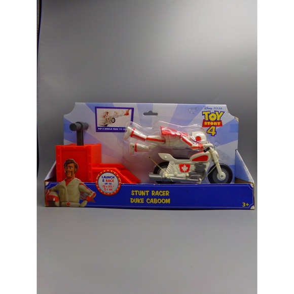 Toy Story 4 Stunt Racer Duke Caboom Launcher Motorcycle Disney Pixar Mattel NEW - Picture 2 of 4